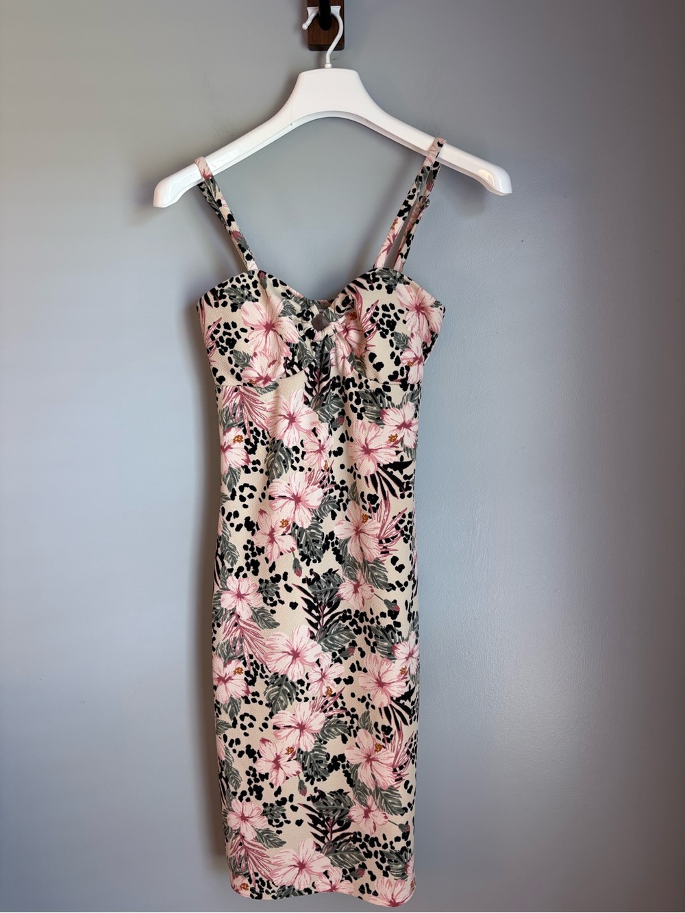 No Boundaries Floral Cami Bodycon Dress Y2K Wedding Guest Night out Coquette